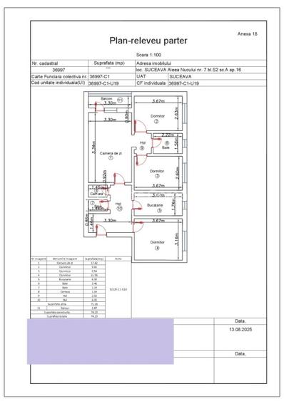 Apartament 4 camere ultracentral , etaj 3/4, Aleea Nucului - 13