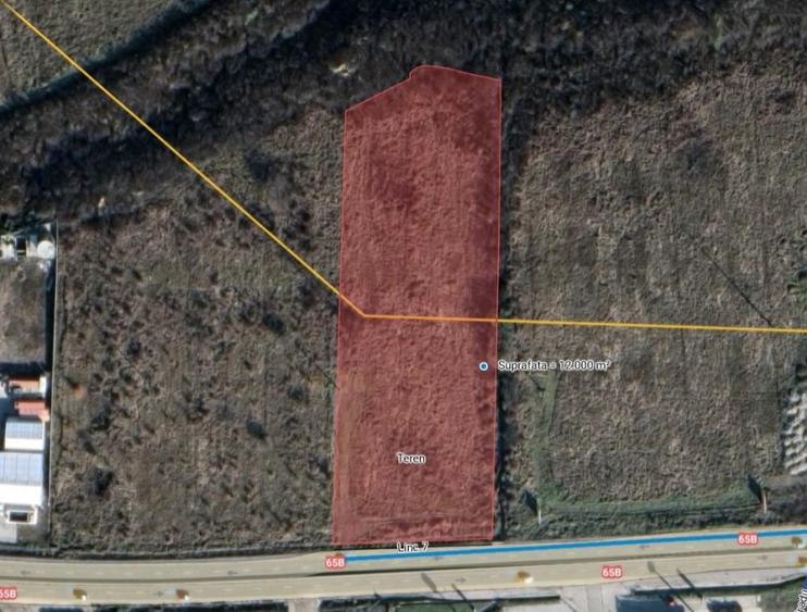 Teren in zona comerciala | Vama Pitesti | S: 12.000 mp | Deschidere 65m | Autos
