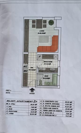 Garsoniera dubla-curte privata 90 mp-Complex Aurel Persu-Berceni-Comision 0 - 5