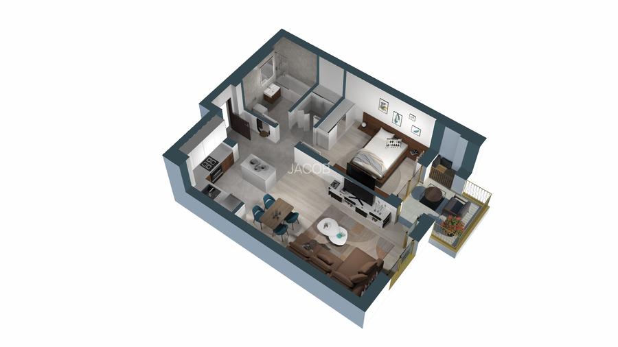 2 Camere + parcare + boxă. Totul inclus în Ansamblul Privat Alexandrescu5 - 1