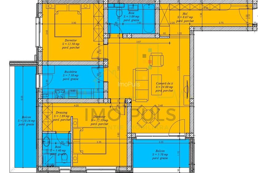 2 Bai. 2 Balcoane. Loc de parcare. - 1