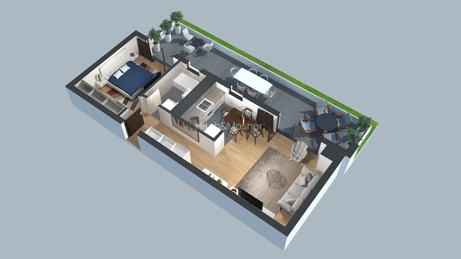 Apartament cu 2 camere finalizat, Complex Studentesc - Comision 0% - 9