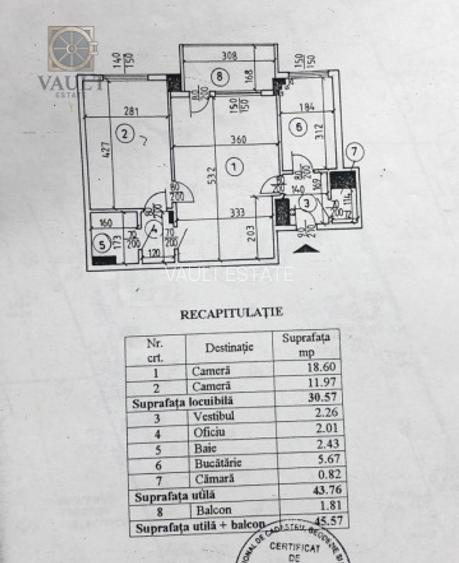 Apartament 2 camere - 1 minut metrou Piata Romana - RISC 2 - 7