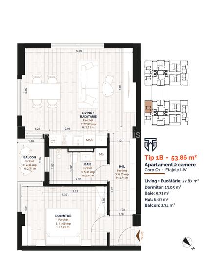 Apartament 2 camere Torontalului - 1