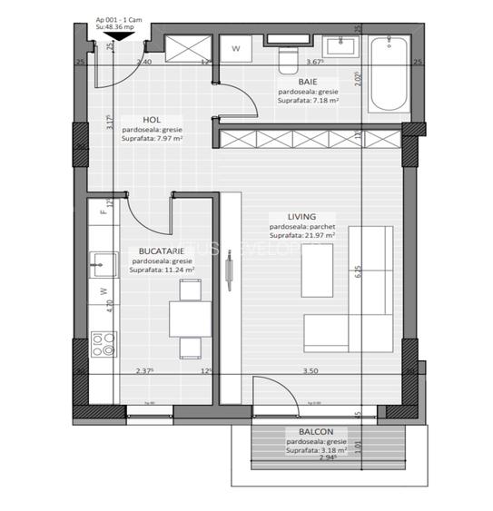 Studio premium 49mp - zona M.Viteazu - 2