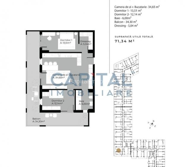 Apartament cu 3 camere in cartierul Sopor - 3