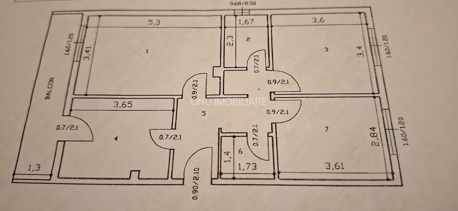 3 Camere Decomandat 2 Bai 74mp zona Nicolina - 5