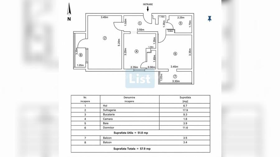 Apartament etaj 1, doua balcoane, Independentei - 4