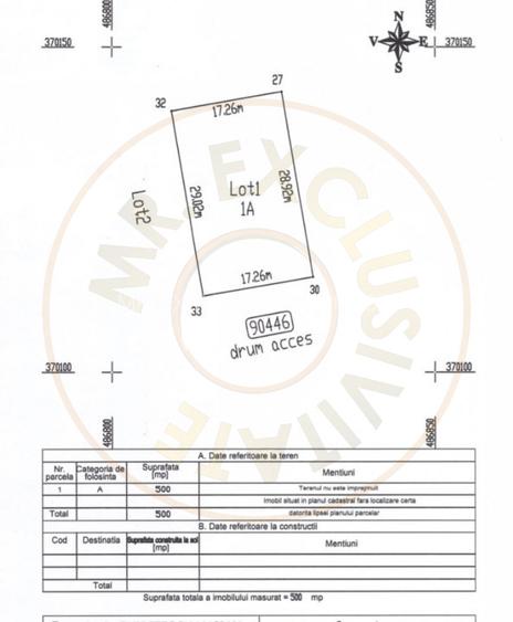 Teren 500 mp intravilan Smeura Stoenari - 4 loturi - 3