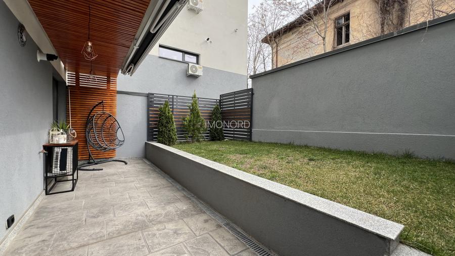 Unirii bloc 2023, apartament mobilat complet, terasa, gradina si garaj ! - 24