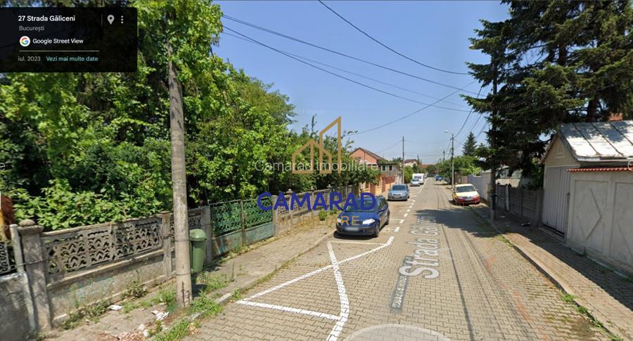 Teren 483 mp – Strada Galiceni 24 - Bucureștii Noi - metrou Laminorului - 8