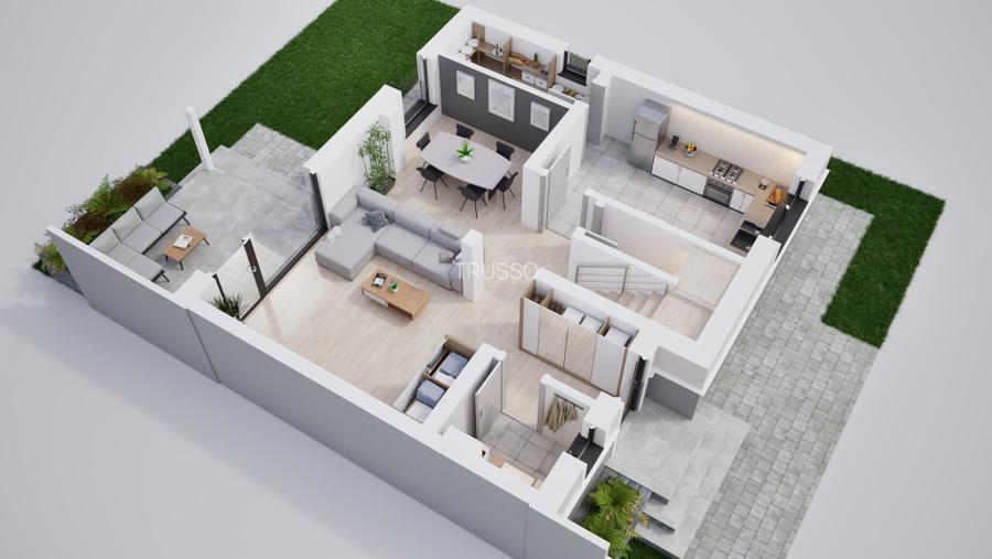 Duplex modern 115 mp | 4 camere | Teren 300 mp | Șura Mica - 2
