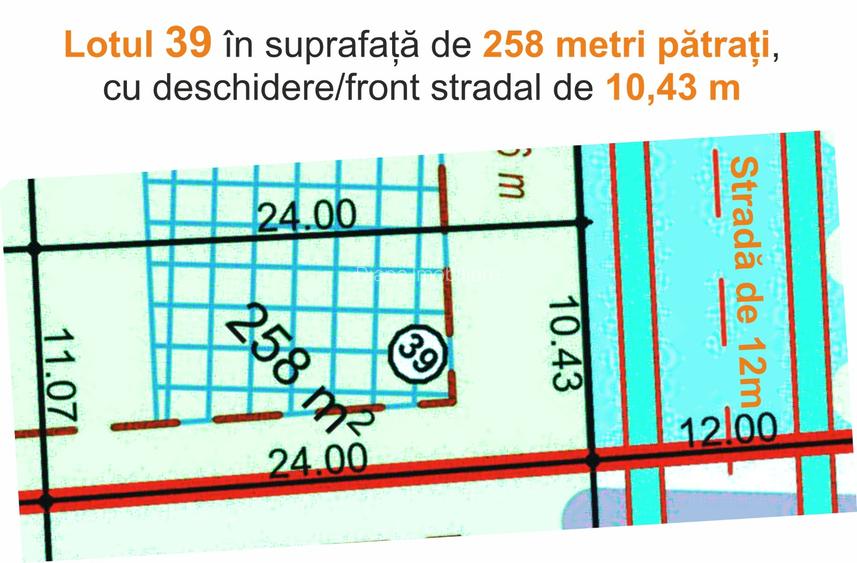 Vând teren intravilan de 258 mp, pentru case în Sibiu, str Viile Sibiului. - 1
