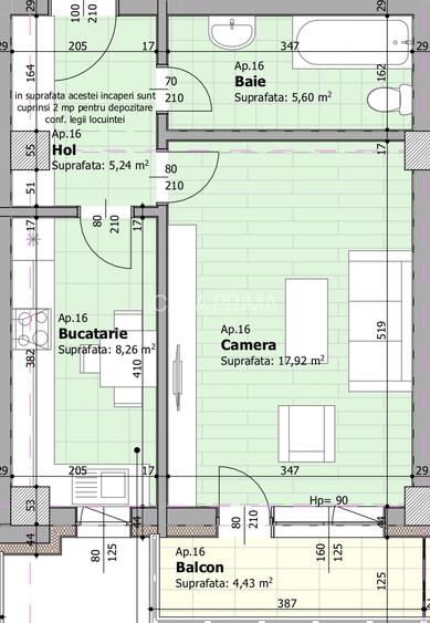 Apartament 1 camera, 41 mp, Panoramic Luxury Galata, accept CREDIT! - 3