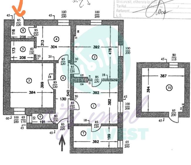 Apartament 3 camere+Birou la mansarda  |Calea Victoriei | Ideal firmă/birou - 14