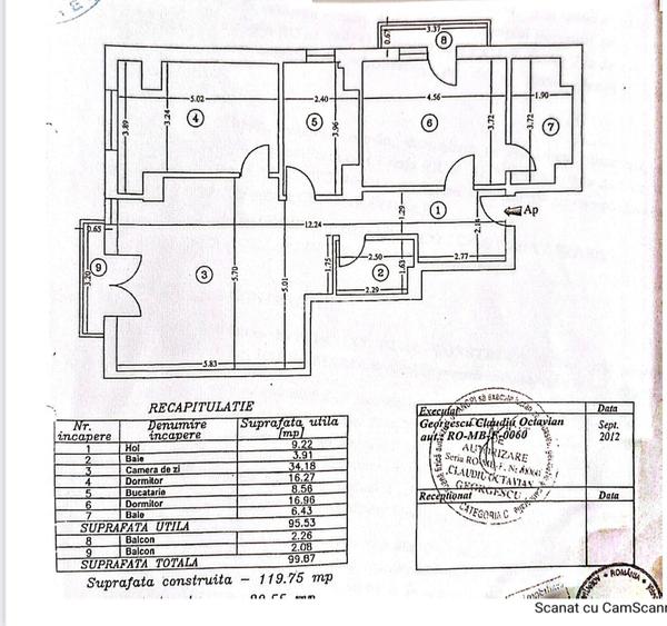 Închiriere apartament 3 camere | 100 mp | Calea Plevnei | Ultracentral - 1