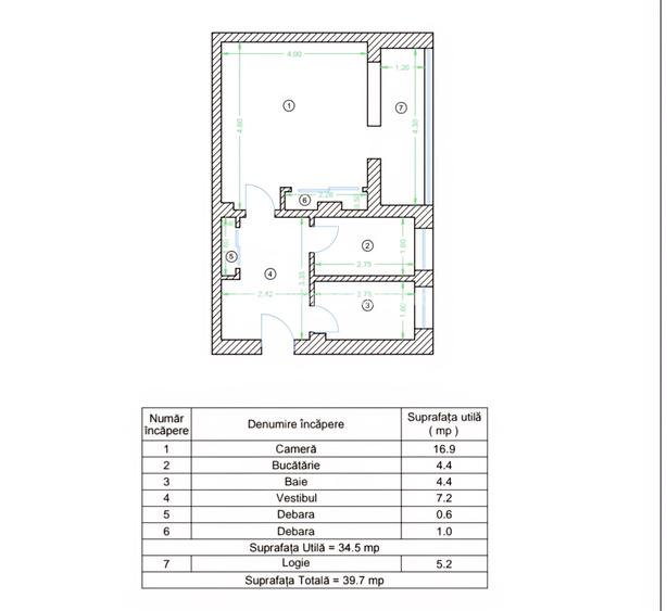 Garsoniera, renovata, 40mp, pt investitie sau locuit, 5 minute metrou Gorjului, - 1