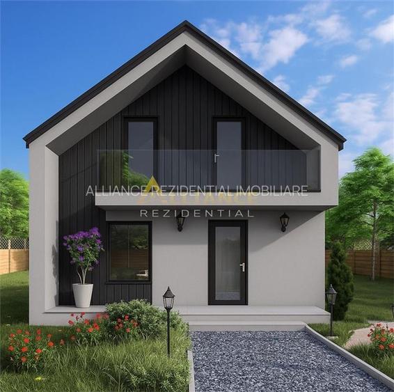 Casa individuala P+M - 4 camere - 2 bai - teren 324mp - 4