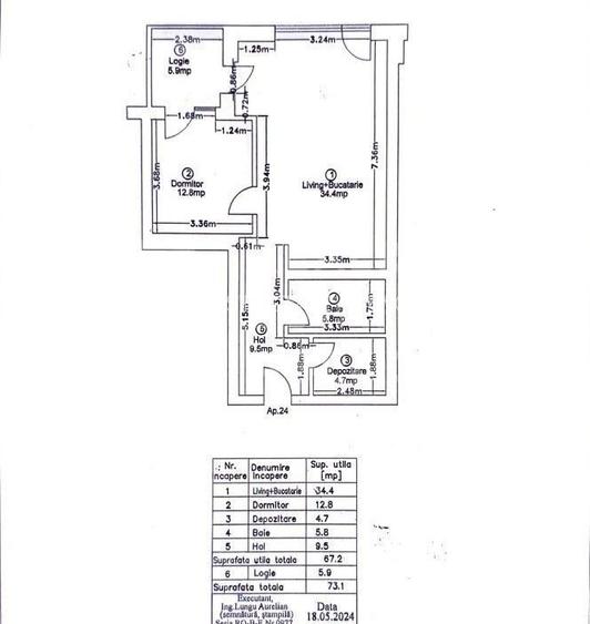 Apartament cu 2 camere, București, Pipera - 1