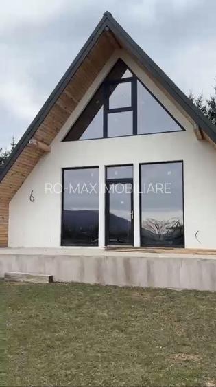 Casa P+M - 4 camere+ 2 bai- tip A frame - 135 mp cu teren 400 mp - 4