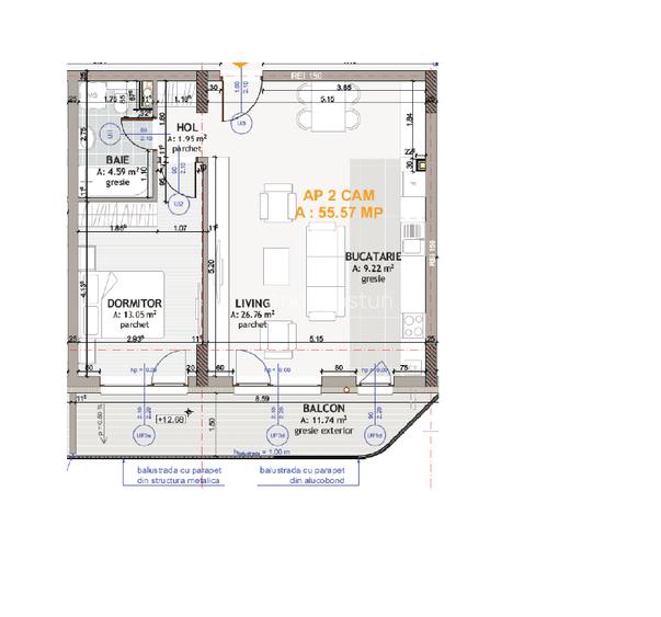 Vând apartament cu 2 camere – Str. Eroilor, Florești | Imobil nou 2025 - 7
