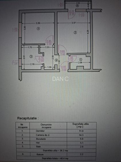 APARTAMENT 2 CAMERE SINAIA STR.1 MAI - 15