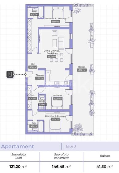 Apartament modern cu 4 camere | complex cu piscina | Jolie Ville - 1