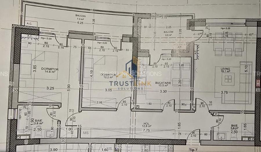 Apartament 3 camere decomandat Grand Kristal Residence Faza 2 Berceni - 1