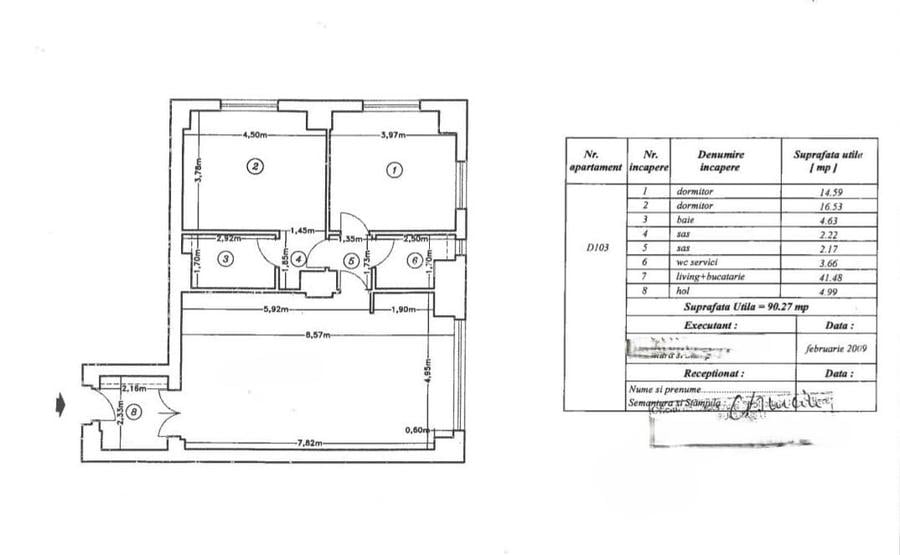 Apartament de inchiriat-3 camere-parcare-boxa-Orhideea Gardens - 19