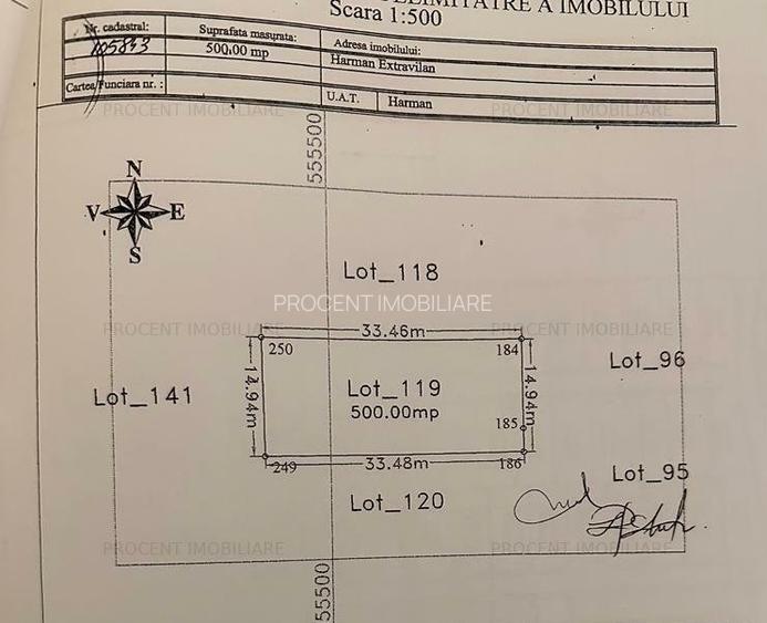 Teren intre case Harman - 2