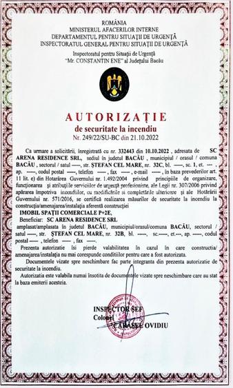 Inchiriere Spatiu Com 1.074 mp, NOU, Autorizat I.S.U, Lift, str Stefan cel Mare - 16