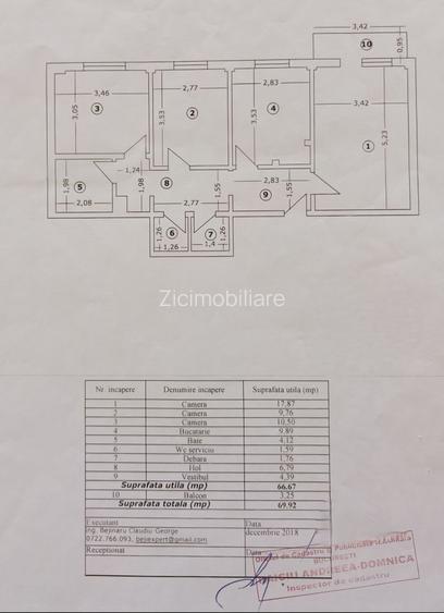 Apartament 3 camere Centrală proprie Bloc anvelopat Drumul Taberei – V Ialomitei - 16
