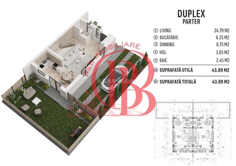 Vila  de tip duplex 4 camere Pompa Caldura Titan Pallady - 1
