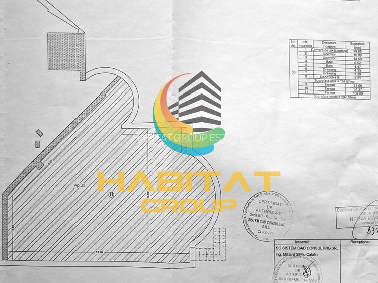 Penthouse 3 camere 298mp incalzire pardoseala mobilat utilat - 16