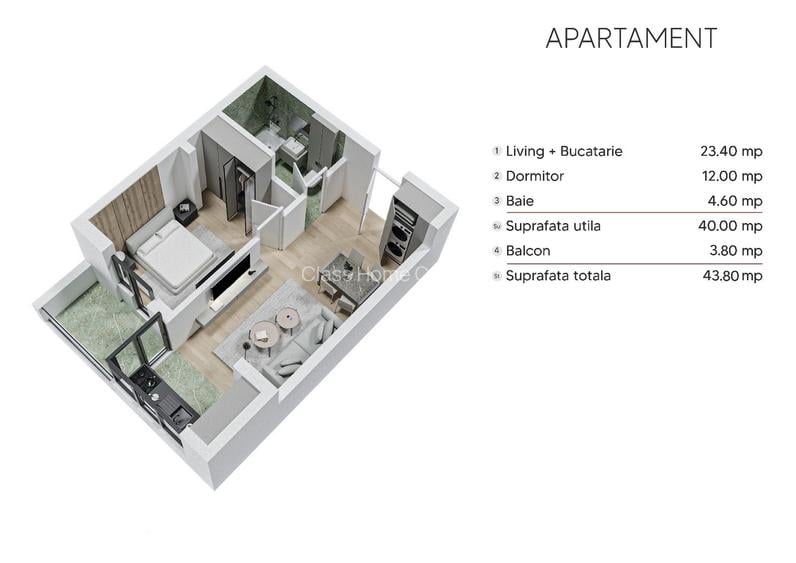 Studio 44mp ~ Bloc Nou, Zona linistita, Parc, Metrou M2 - 6