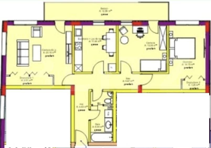 Apartament 3 camere, 2 Bai, Decomandat, 80 mp, Imobil Nou, Zona Rivus - 2