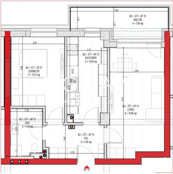 NOU, Ap.2 cam Et.1, 51,46mp+ 1 Boxa cadou! Calitate Premium! Zona N-V Sibiu - 6