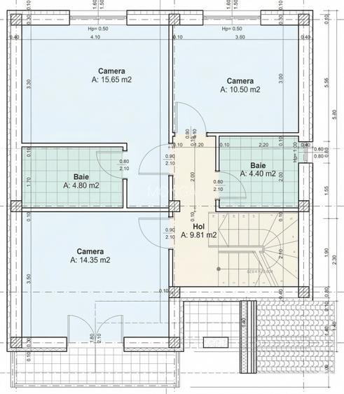 Casa 5 camere 120mp | 0 comision | Tunari | 300mp teren | Finisaje la alegere - 6