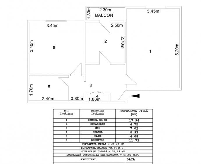 Oportunitate de Investitie: Apartament cu Doua Camere decomandat - 14