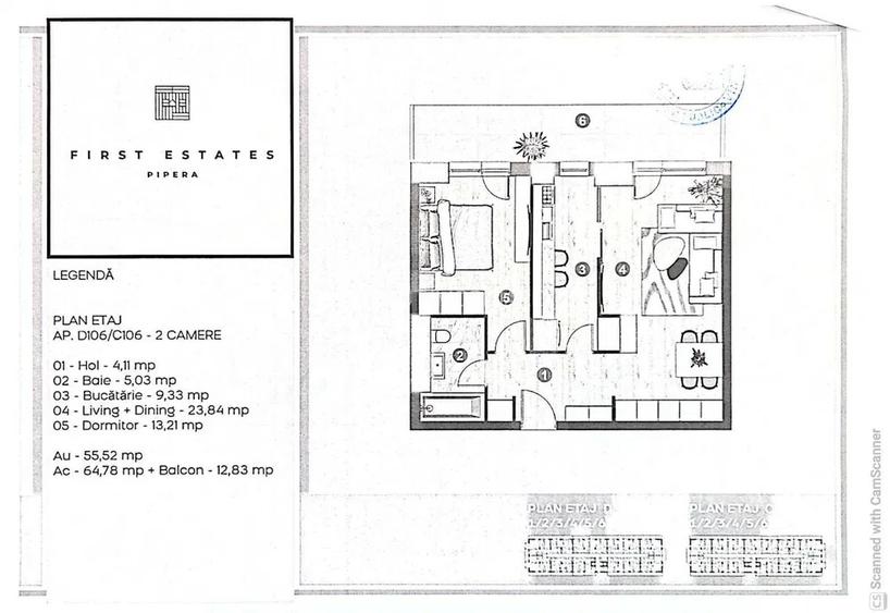 Apartament 2 camere de vânzare – FIRST ESTATE PIPERA - 7