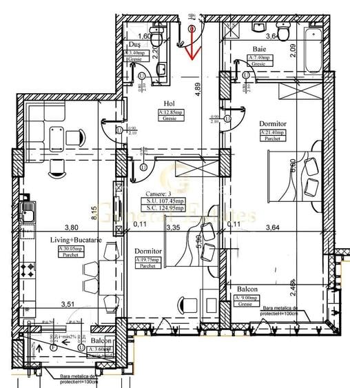 Vânzare apartament PREMIUM cu 3 camere | COPOU | 110 m.p - 28