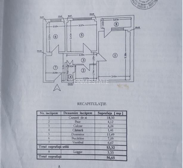 2 Camere Et.4/10 Decomandat An constructie 1980 Metrou Gorjului - 10