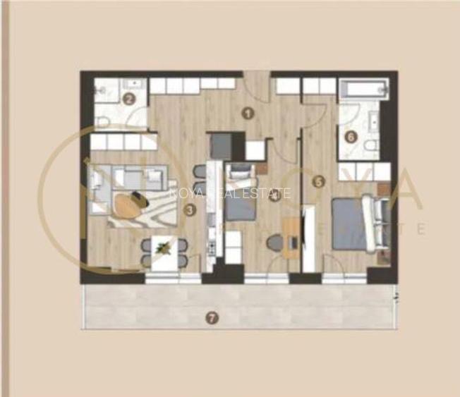 Apartament de 3 camere Pipera First Estate parcare - 2