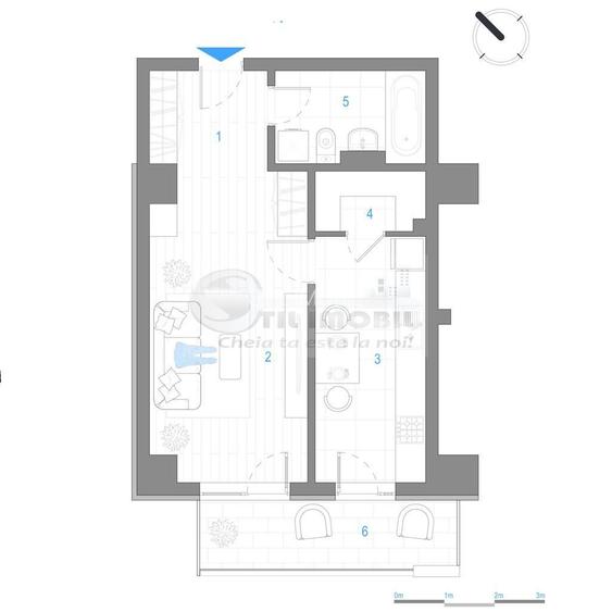 Apartament o camera - bloc nou - Cug - Selgros - 3