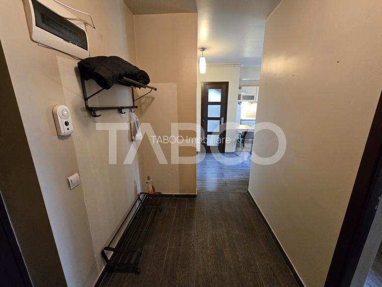 Apartament 2 camere etaj 3 mobilat utilat parcare lift Terezian Sibiu - 11