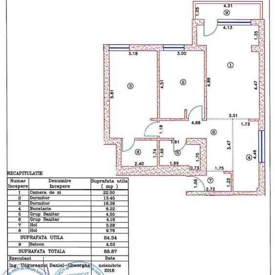Vanzare apartament 3 camere, Pipera, 4city, cu loc de  parcare - 20