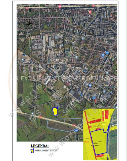 De vanzare teren cu P.U.Z aprobat Str Depozitelor Satu Mare  - 2