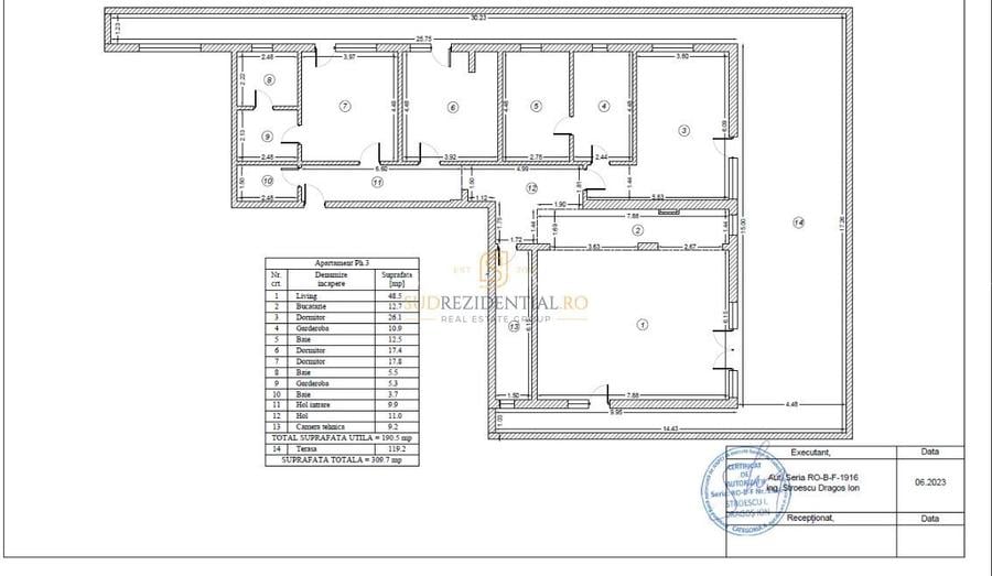 Penthouse deosebit cu vedere panoramica, 4 camere, Parcul Tudor Arghezi - 1