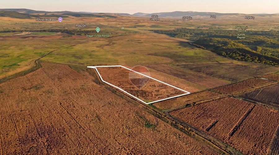 Teren extravilan 44.000 mp (4,4 ha) | Hărman | Comision 0%
