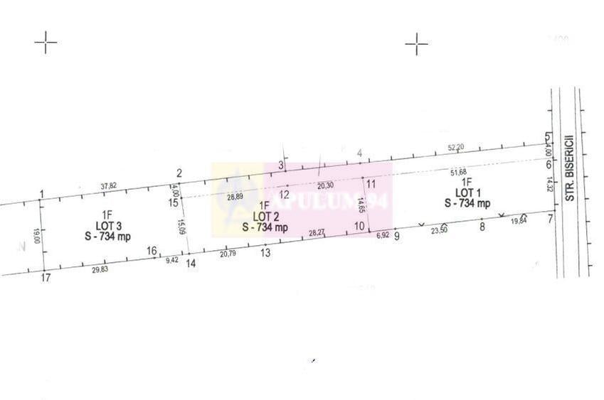 Teren 734 mp intravilan de vanzare in Brebu - 2